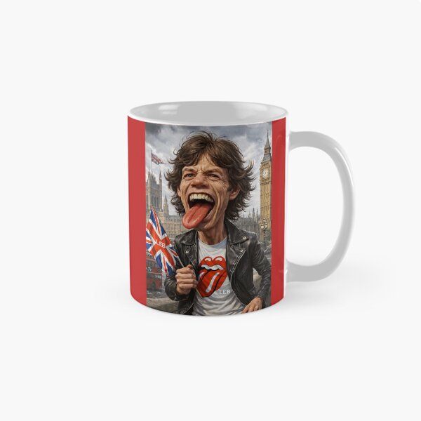 Item preview, Mick Jagger  Britisch Flag Caricature  designed and sold by LuluLeb.