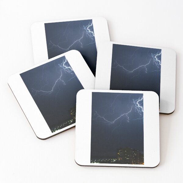 Item preview, Fork Lightning Night Sky Photographic Print designed and sold by Mother-Nature65.