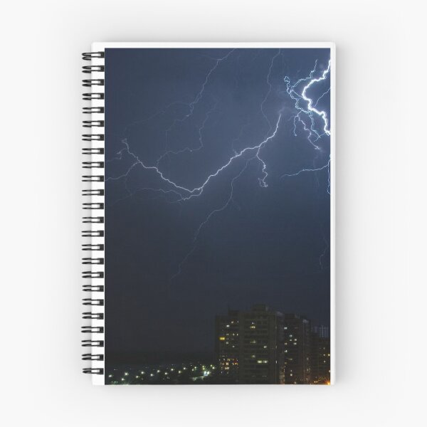 Item preview, Fork Lightning Night Sky Photographic Print designed and sold by Mother-Nature65.