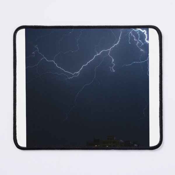 Item preview, Fork Lightning Night Sky Photographic Print designed and sold by Mother-Nature65.