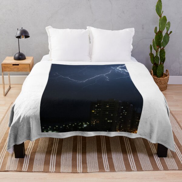 Item preview, Fork Lightning Night Sky Photographic Print designed and sold by Mother-Nature65.