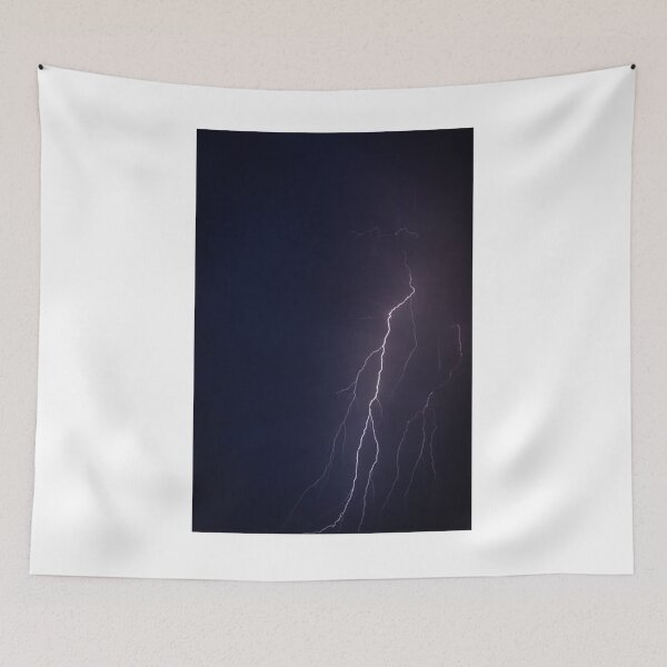 Item preview, Lightning Strike Purple Sky Photographic Print designed and sold by Mother-Nature65.