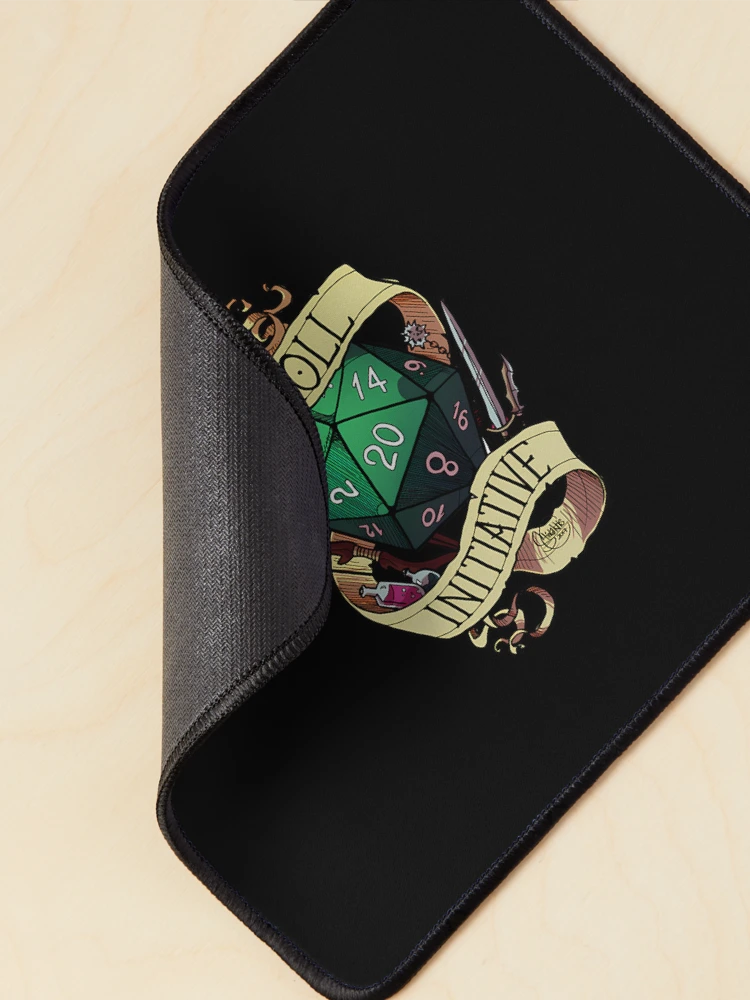 Thumbnail 2 of 5, Mouse Pad, Roll Initiative designed and sold by KBdesigns10.