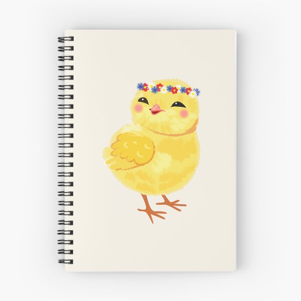 Item preview, Cute spring vector chick in a flower wreath designed and sold by OlhaBondarenko.