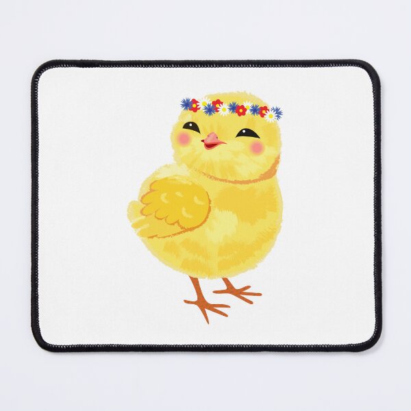 Item preview, Cute spring vector chick in a flower wreath designed and sold by OlhaBondarenko.