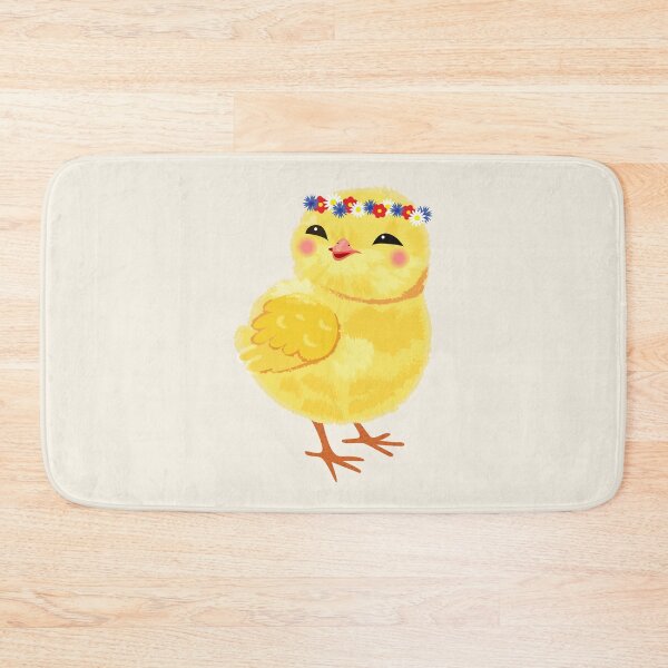 Item preview, Cute spring vector chick in a flower wreath designed and sold by OlhaBondarenko.