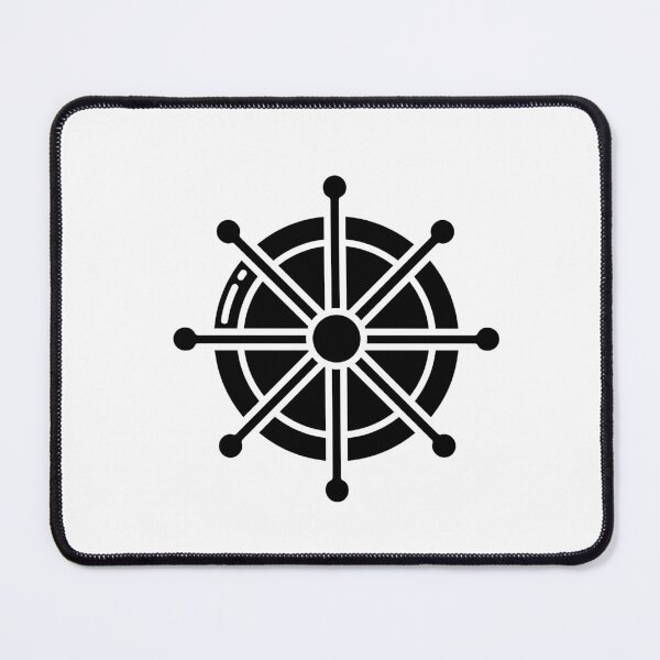 Item preview, Minimalist Vintage Ship Wheel Nautical Art designed and sold by DraftDose.