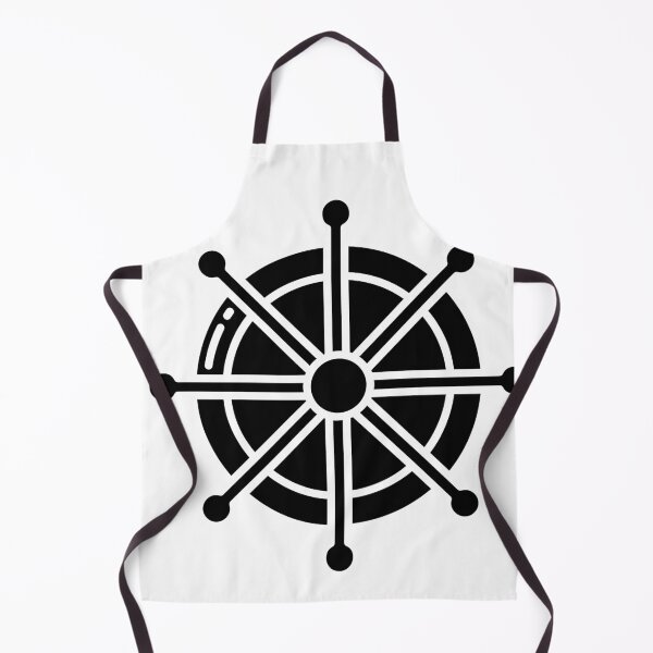 Item preview, Minimalist Vintage Ship Wheel Nautical Art designed and sold by DraftDose.