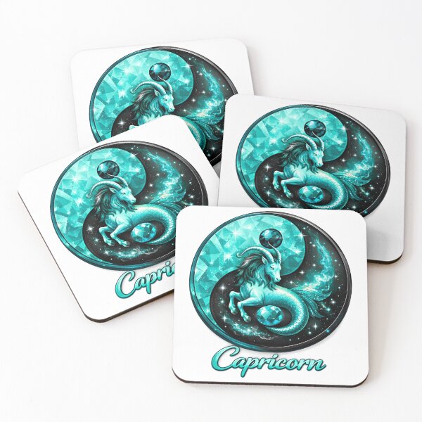Item preview, Capricorn -Zodiac starsign, inside an yin-yang , Dec 22–Jan 19 designed and sold by FireOrchid.