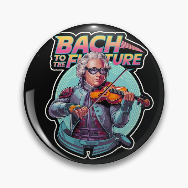 Item preview, ''Bach to the Future'' Funny Music Artist T-Shirt  designed and sold by BenVibe.