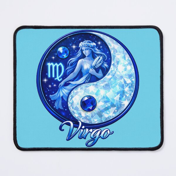 Item preview, Virgo -Zodiac starsign, inside an  yin-yang, Aug 23–Sep 22 designed and sold by FireOrchid.