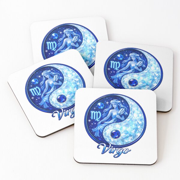 Item preview, Virgo -Zodiac starsign, inside an  yin-yang, Aug 23–Sep 22 designed and sold by FireOrchid.