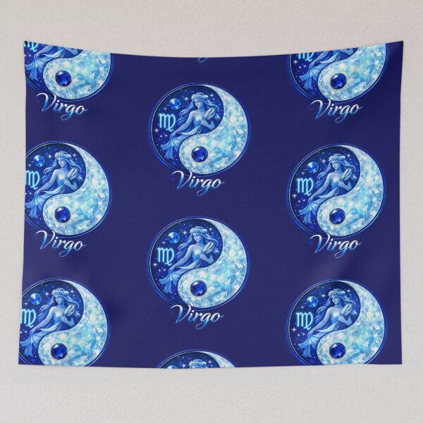 Item preview, Virgo -Zodiac starsign, inside an  yin-yang, Aug 23–Sep 22 designed and sold by FireOrchid.