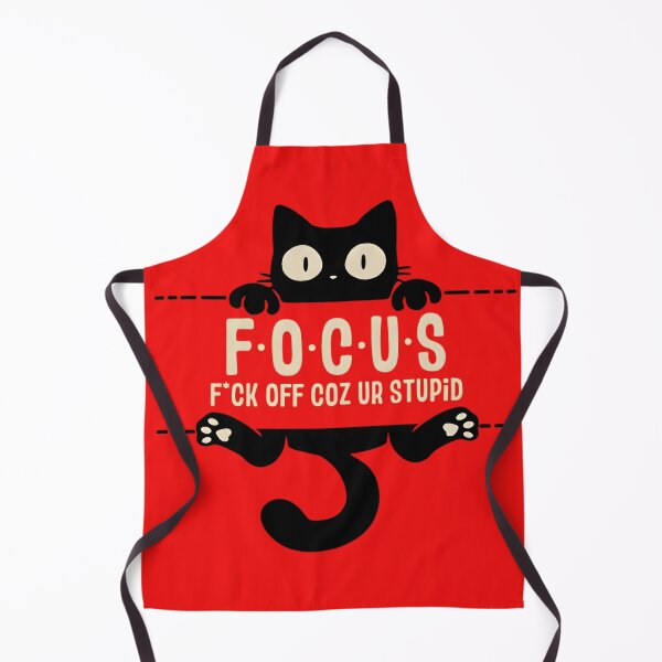 Item preview, Funny Black Cat FOCUS Acronym - Sarcastic Cat Lover Quote designed and sold by haitrieuic96.