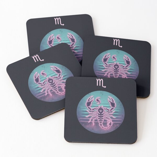 Item preview, Scorpio Neon Retro Zodiac Sign designed and sold by DPSz.