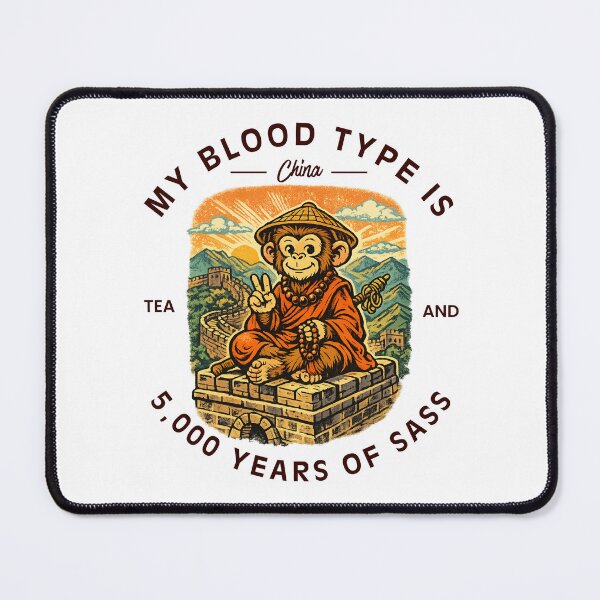 Item preview, China : my blood type is tea  designed and sold by Peerless-Prime.