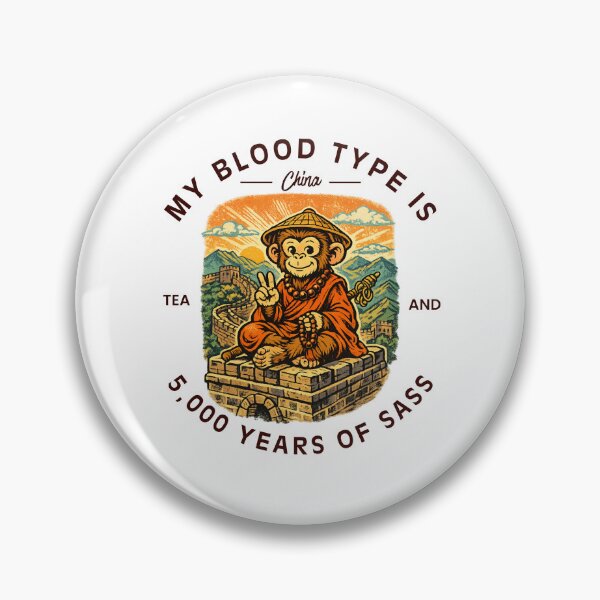 Item preview, China : my blood type is tea  designed and sold by Peerless-Prime.