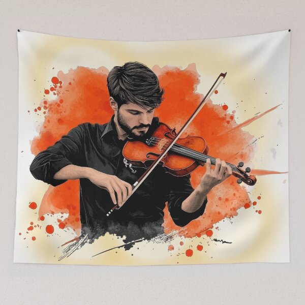 Item preview, Violinist Playing Classical Music Art designed and sold by ChenEngEng.