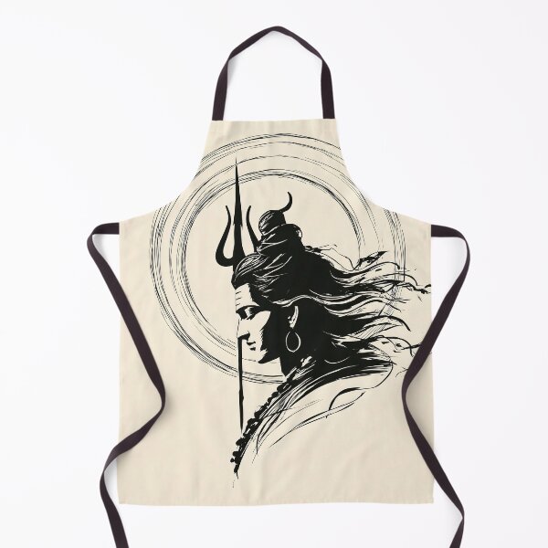 Item preview, Minimalist Lord Shiva Meditation Art – Mahadev Spiritual Line Illustration designed and sold by Karma Arts.