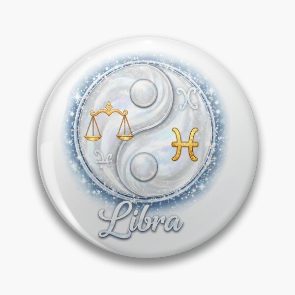 Item preview, Libra -Zodiac starsign inside an yin-yang,  Sep 23–Oct 22 designed and sold by FireOrchid.