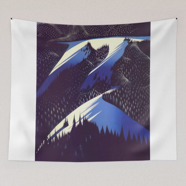 Item preview, Black Evergreen Forest   1981 United States - Magic Realism designed and sold by kg07-.