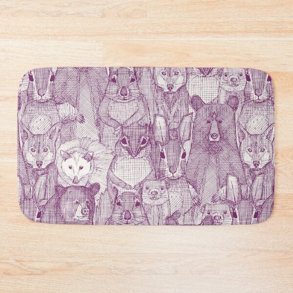 Item preview, North Carolina mammals purple designed and sold by scrummy.