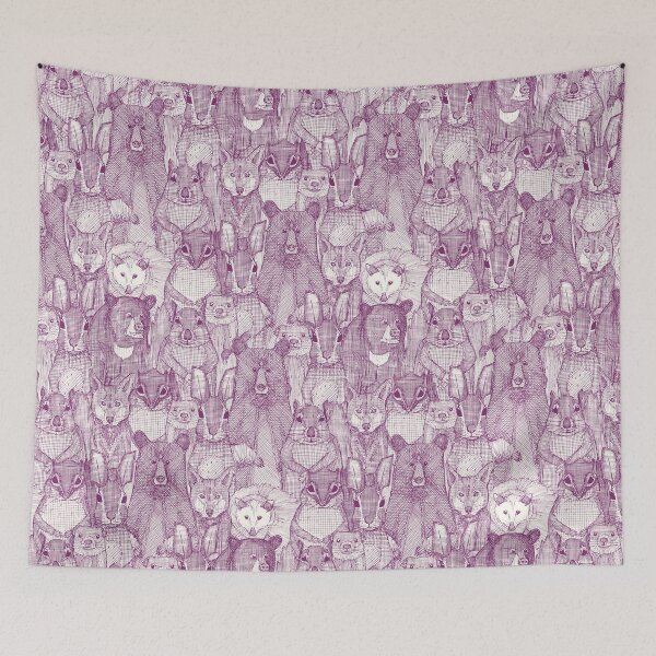 Item preview, North Carolina mammals purple designed and sold by scrummy.