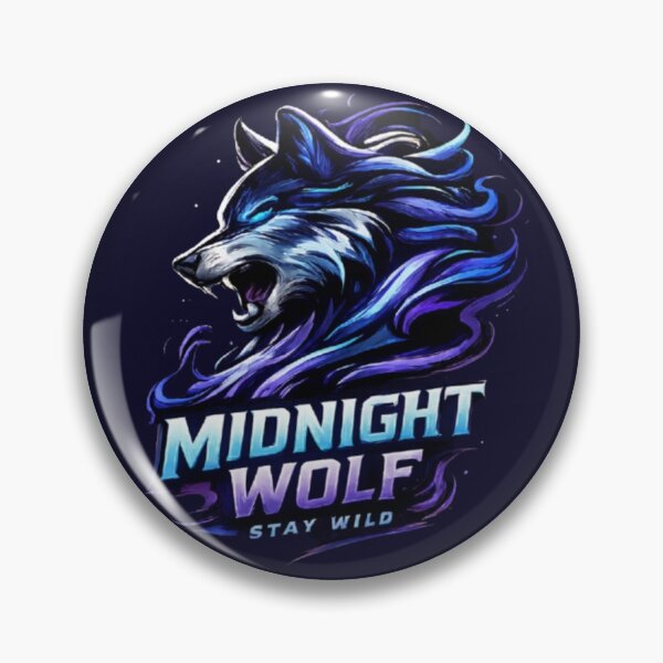 Artikelvorschau, Midnight Wolf – Stay Wild Design entworfen und verkauft von Dogandesighn.
