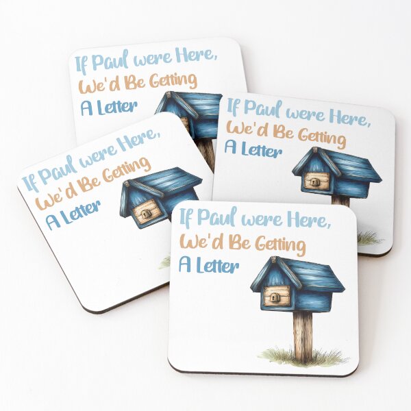 Item preview, If Paul Were Here We'd Be Getting A Letter - Vintage Mailbox Tribute Art Print designed and sold by DesignArtist.ia.