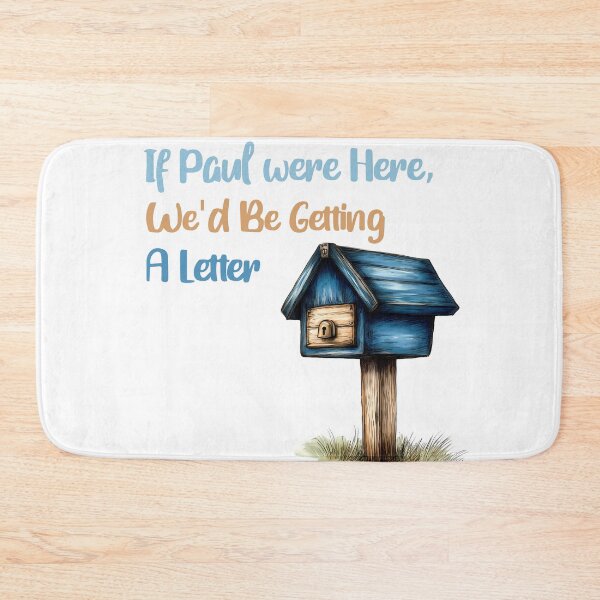 Item preview, If Paul Were Here We'd Be Getting A Letter - Vintage Mailbox Tribute Art Print designed and sold by DesignArtist.ia.
