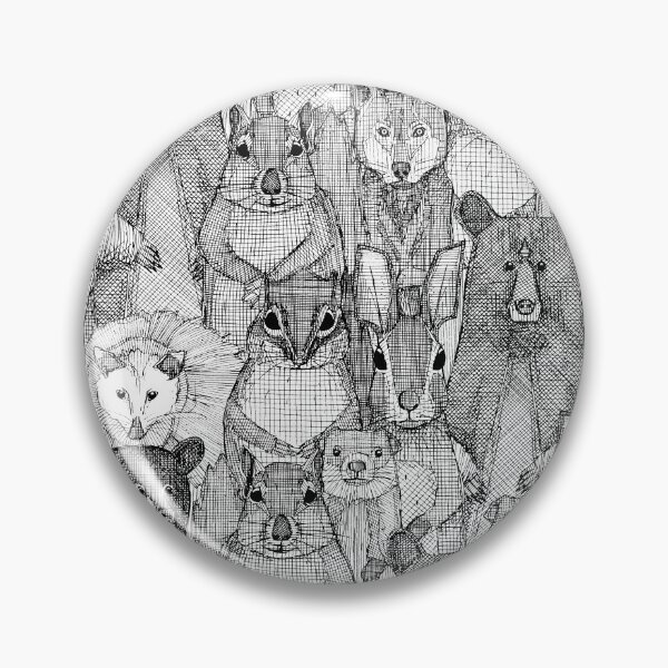 Item preview, North Carolina mammals black white designed and sold by scrummy.