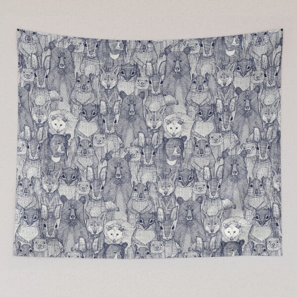 Item preview, North Carolina mammals blue designed and sold by scrummy.