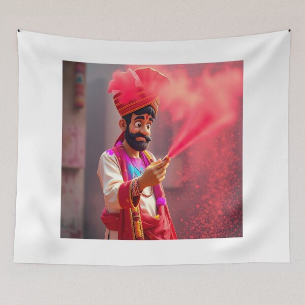 Item preview, Holi Man with Turban designed and sold by Teewave-Ashish.