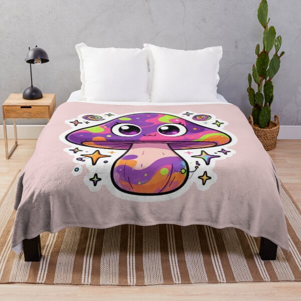 Item preview, Trippy Mushroom Sticker — Psychedelic Eyes Funky Groovy Shroom designed and sold by magiquecreations.