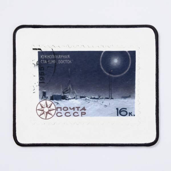 Item preview, Vintage CCCP Soviet 1965 Snow Satellite Postage Stamp designed and sold by red-amber65.