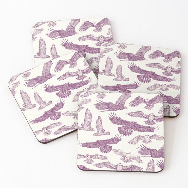 Item preview, birds of prey purple designed and sold by scrummy.