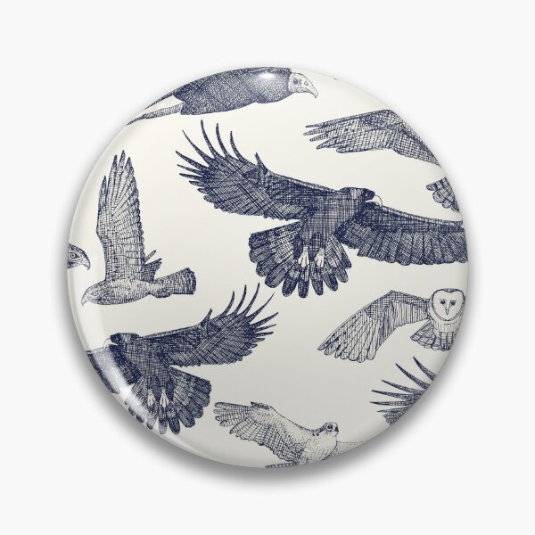 Item preview, birds of prey blue designed and sold by scrummy.