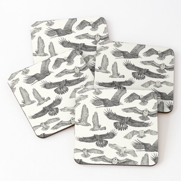 Item preview, birds of prey black designed and sold by scrummy.