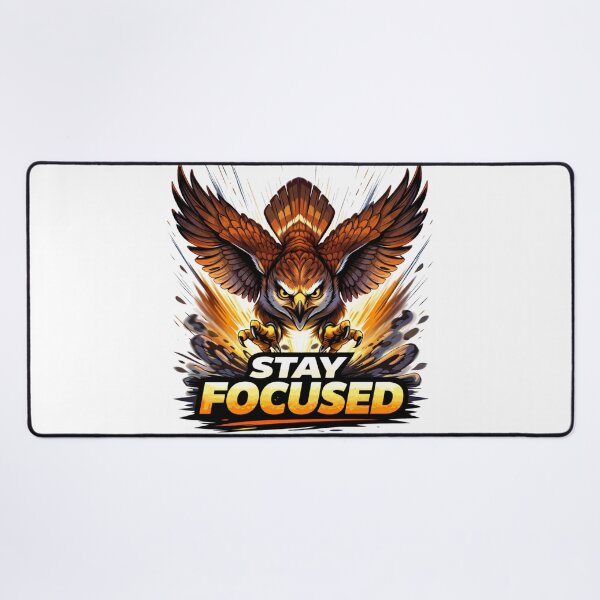 Item preview, Stay Focused Hawk – Motivational Focus and Discipline Illustration designed and sold by the-dovlat.