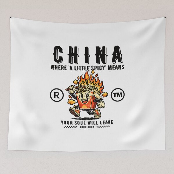 Item preview, China : where 'a little spicy' means your soul will leave your body designed and sold by Peerless-Prime.