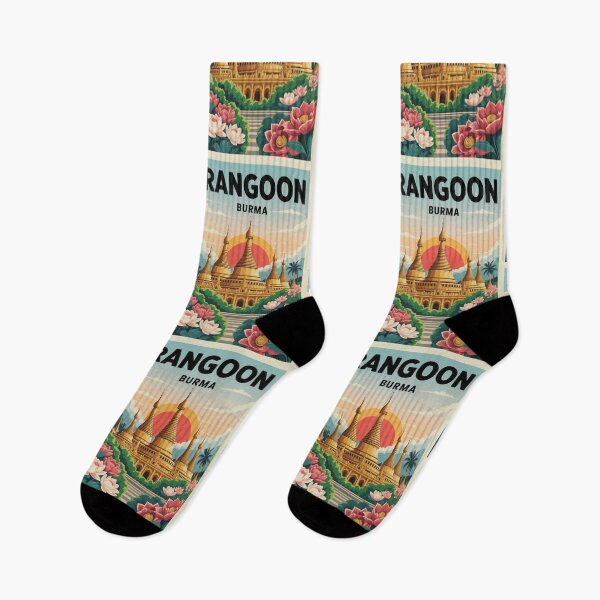 Item preview, Rangoon Burma Travel Destination Myanmar City designed and sold by MapMyMiles.