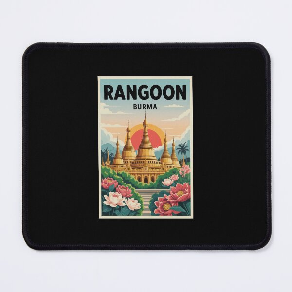 Item preview, Rangoon Burma Travel Destination Myanmar City designed and sold by MapMyMiles.