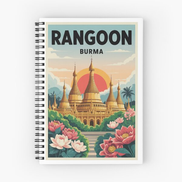 Item preview, Rangoon Burma Travel Destination Myanmar City designed and sold by MapMyMiles.