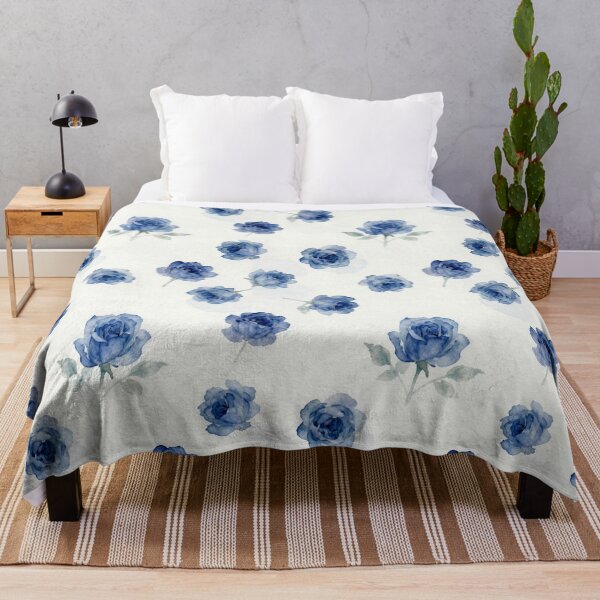 Item preview, Modern Blue Rose Pattern – Fresh Floral Aesthetic designed and sold by Goca Shop.