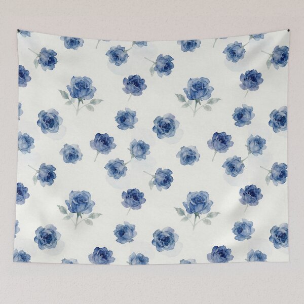 Item preview, Modern Blue Rose Pattern – Fresh Floral Aesthetic designed and sold by Goca Shop.