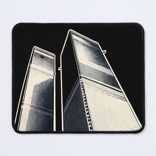 Item preview, Twin Towers World Trade Center NYC - Destroyed 2001 | Risograph Duotone Print designed and sold by WAUZ.