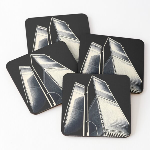 Item preview, Twin Towers World Trade Center NYC - Destroyed 2001 | Risograph Duotone Print designed and sold by WAUZ.