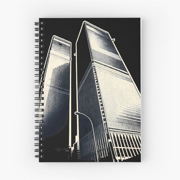 Item preview, Twin Towers World Trade Center NYC - Destroyed 2001 | Risograph Duotone Print designed and sold by WAUZ.