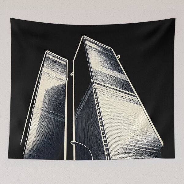 Item preview, Twin Towers World Trade Center NYC - Destroyed 2001 | Risograph Duotone Print designed and sold by WAUZ.