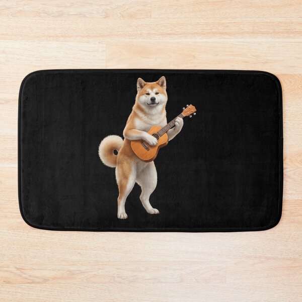 Item preview, Akita Playing Ukulele Player Ukulelist Dog Lover designed and sold by DoodleTortle.